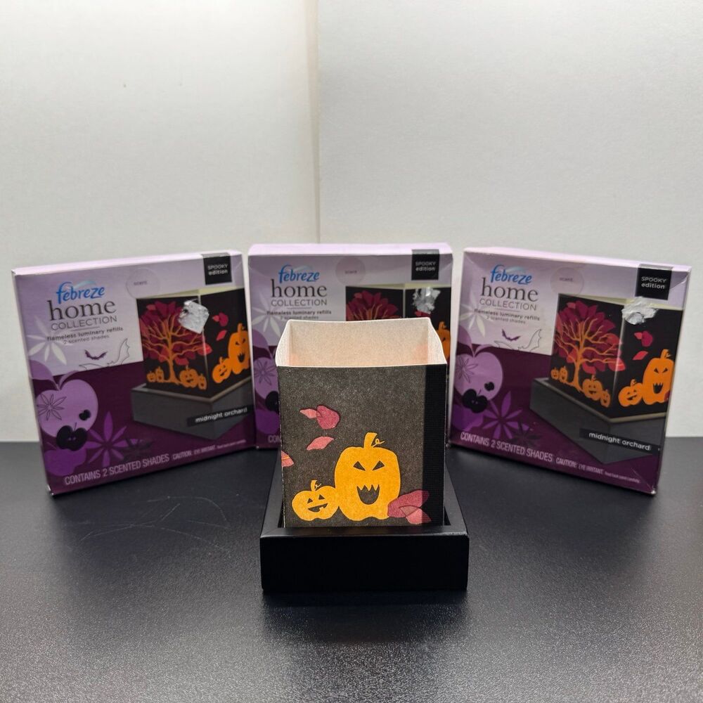 Febreze Home Collection Spooky Edition Midnight Orchard Scented Shades Set New